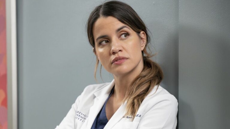 Natalie Morales as Monica Beltran on Grey's Anatomy.