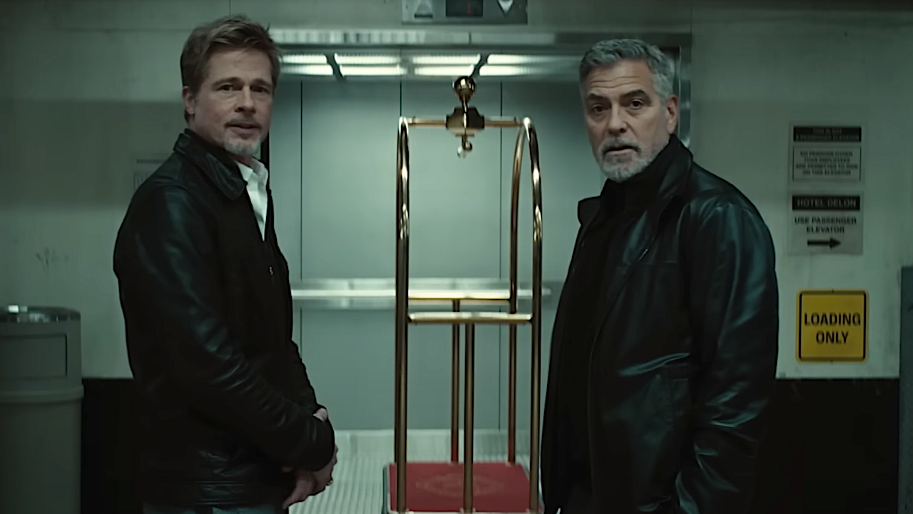 Brad Pitt et George Clooney dans Wolfs