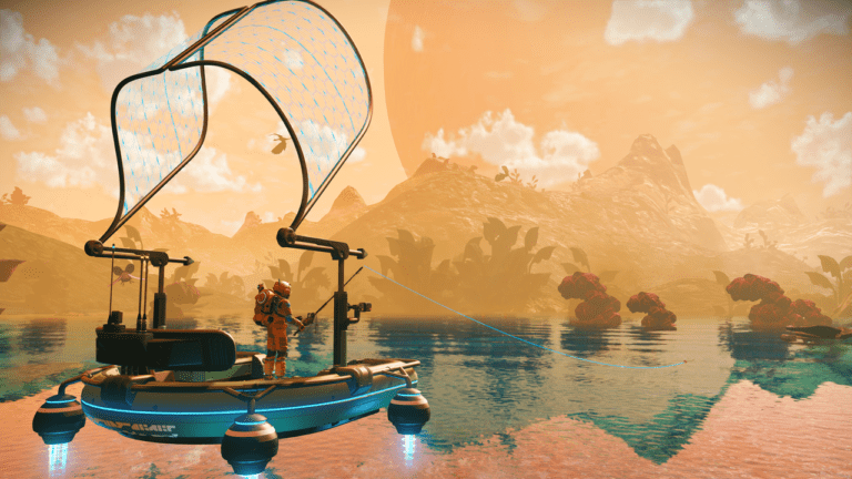 La dernière mise à jour inspirée par les fan-arts de No Man's Sky ajoute enfin la pêche au jeu
