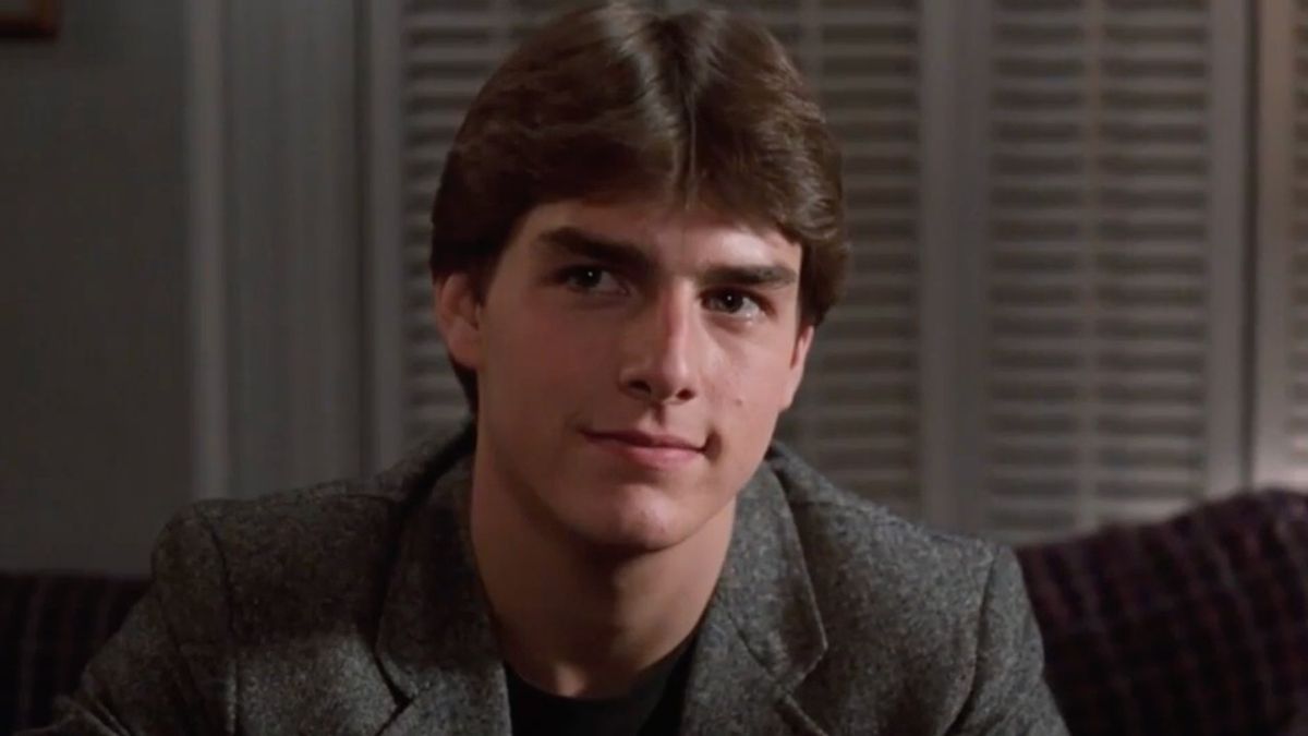 Joel Goodsen (Tom Cruise) is interviewed by a Princeton recruiter in Risky Business