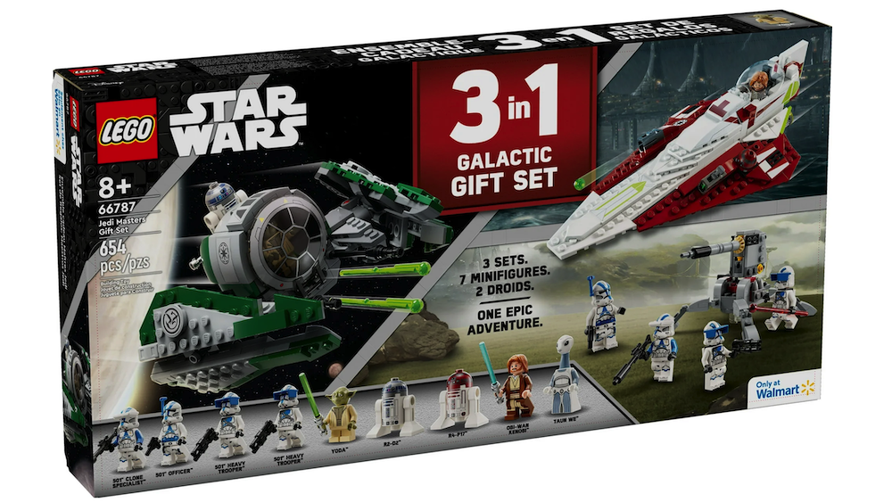 Coffret cadeau 3 en 1 Lego Star Wars : Maîtres Jedi