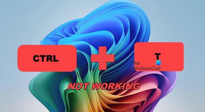 Le raccourci clavier CTRL+T ne fonctionne pas sur un ordinateur Windows