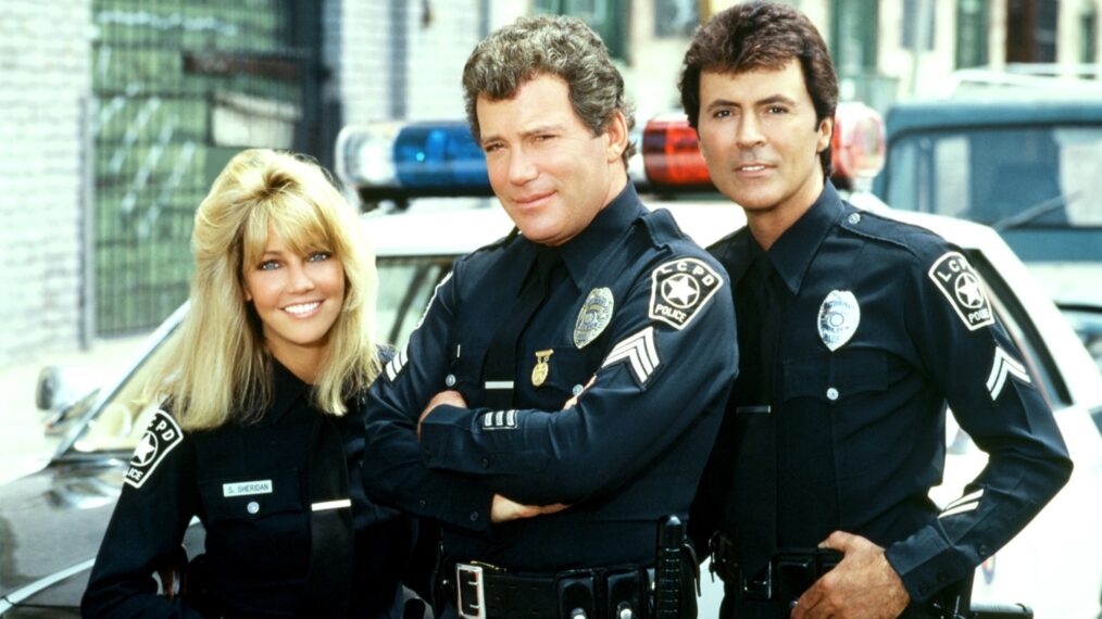 Heather Locklear, William Shatner, and James Darren in 