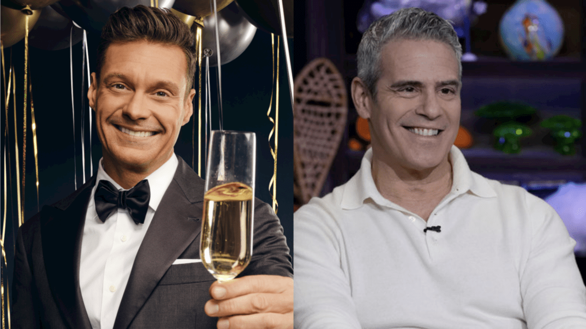 Ryan Seacrest hosting Dick Clark&#039;s New Year&#039;s Rockin Eve and Andy Cohen hosting Watch What Happens Live