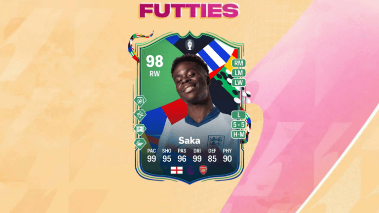 An image of Bukayo Saka Path to Glory SBC solutions in EA FC 24