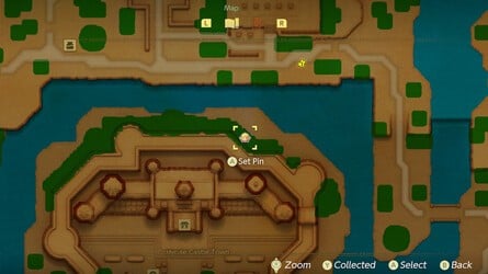 Carte des environs du château d'Hyrule