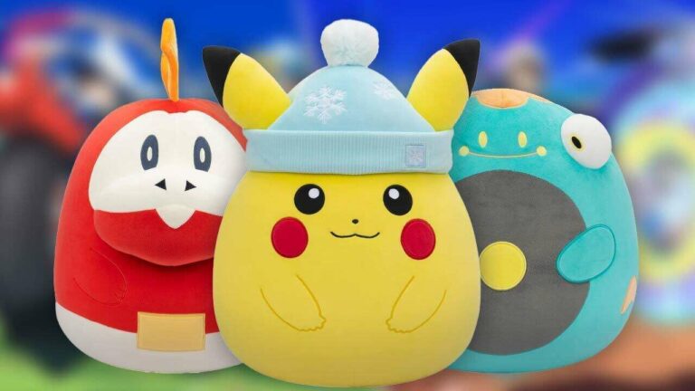 De nouvelles peluches Pokemon Squishmallow sont maintenant disponibles, y compris un Pikachu de vacances
