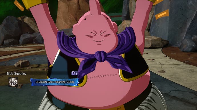 Dragon Ball : Des étincelles ! Zéro capture d'écran de la cinématique d'introduction de Majin Buu dans un combat en ligne