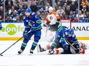 Flyers 3, Canucks 2 (SO) : Une affaire difficile de vendredi soir mais Kevin Lankinen brille