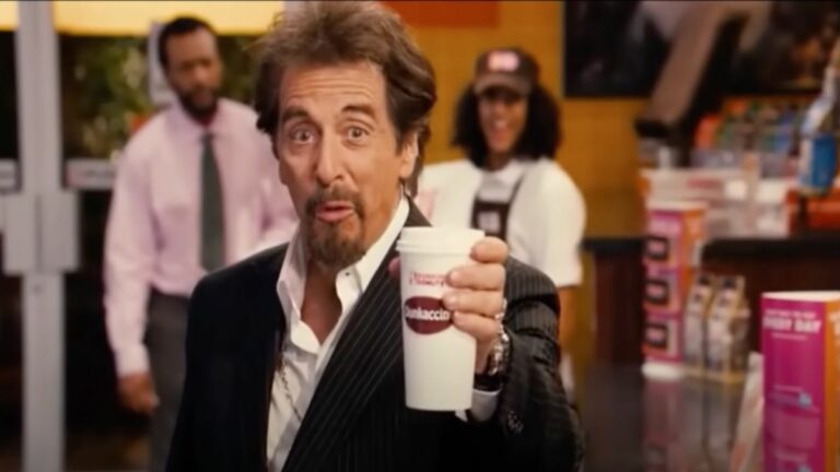 Al Pacino in a Jack and Jill starring in a Dunkin Donuts commercial