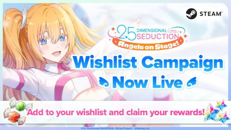La campagne de liste de souhaits Steam Angels on Stage commence maintenant