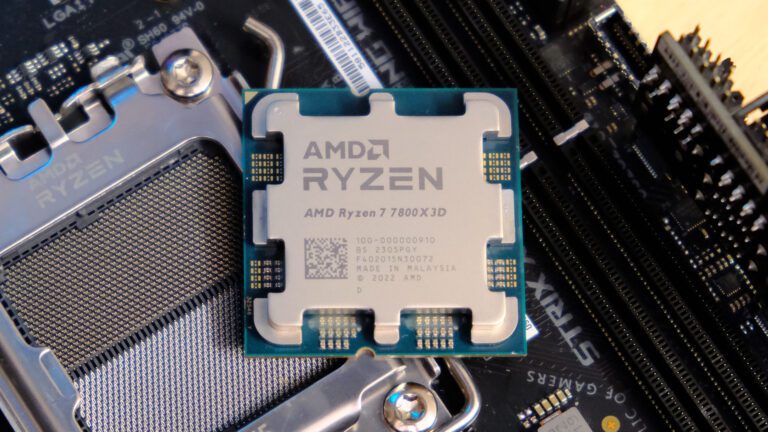 Le prix du processeur de jeu AMD Ryzen 7 7800X3D est actuellement en baisse au Royaume-Uni
