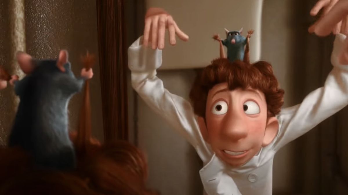 Remy learns he can control Linguini&#039;s movements by pulling his hair in Ratatouille.