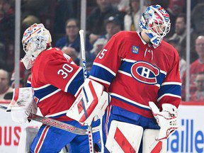 Samuel Montembeault des Canadiens embrasse les meilleurs visages des gardiens