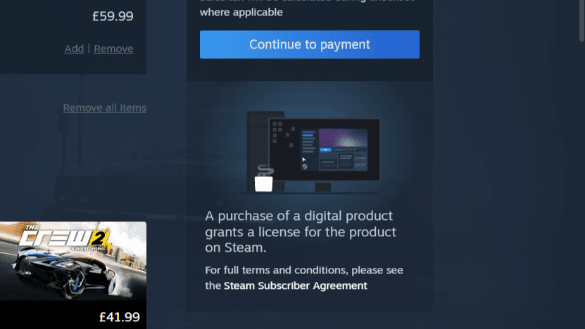 Steam avertit désormais les clients qu'ils achètent une licence, pas un jeu, avant de procéder au paiement
