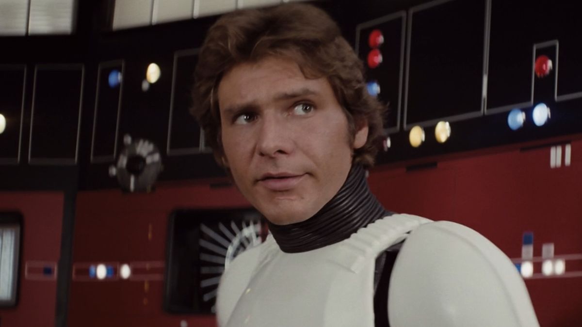 Han with a Stormtrooper suit on in A New Hope