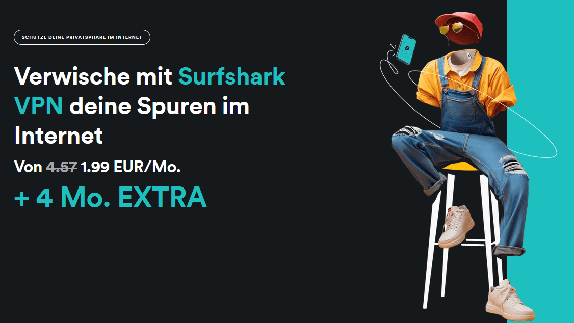 Surfshark VPN : Profitez de 87 % de remise et de quatre mois offerts - adhérez dès maintenant