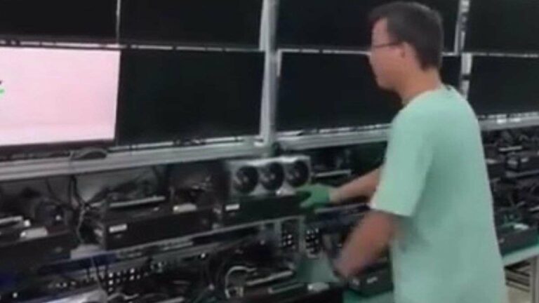 La vidéo la plus floue au monde suggère un test de la RTX 5090 dans une usine conçue pour éviter les restrictions à l'exportation.