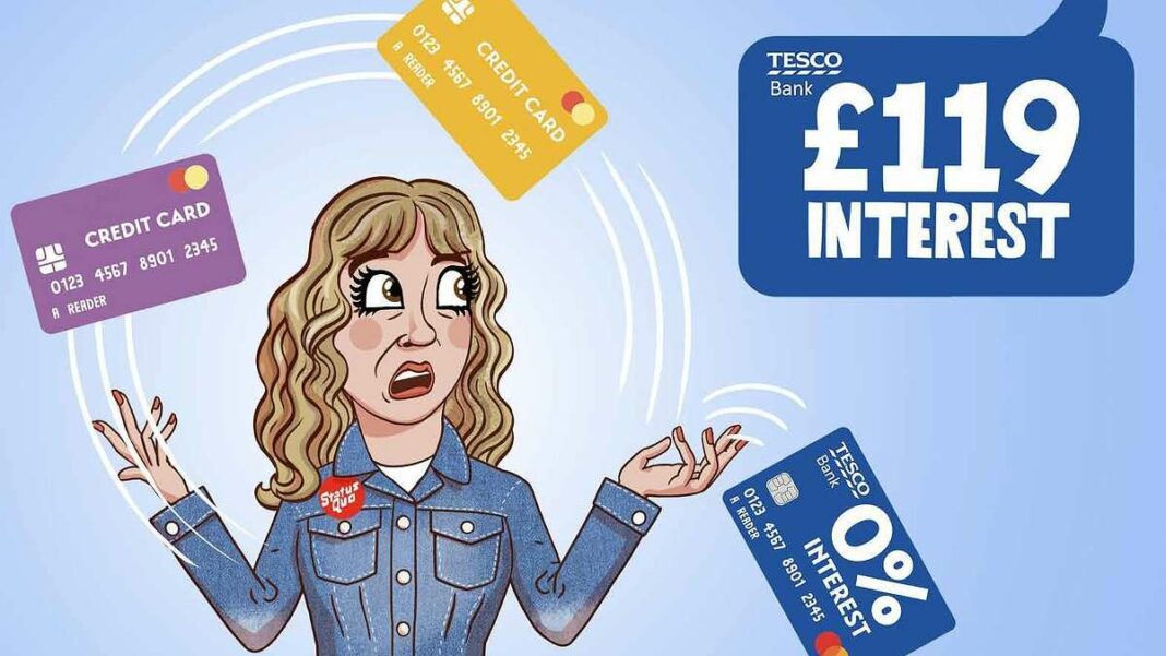 Mon crédit Tesco est annoncé à 0% d'intérêt - pourquoi ai-je été facturée 119 livres ? Sally résout le mystère.